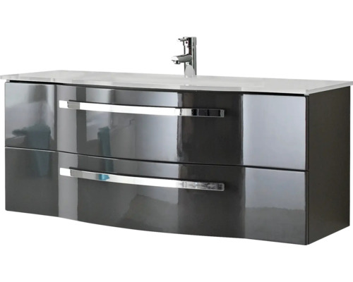 Skříňka pod umyvadlo se dvěma zásuvkami, umyvadlem a baterií