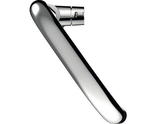 Lesklá okenní klika z kovu