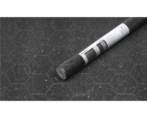 Role vinylové podlahové krytiny se šestiúhelníkovým vzorem dlaždic