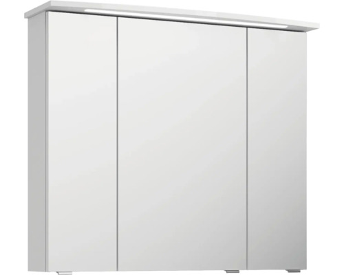 Zrcadlová skříňka se třemi dvířky a osvětlením