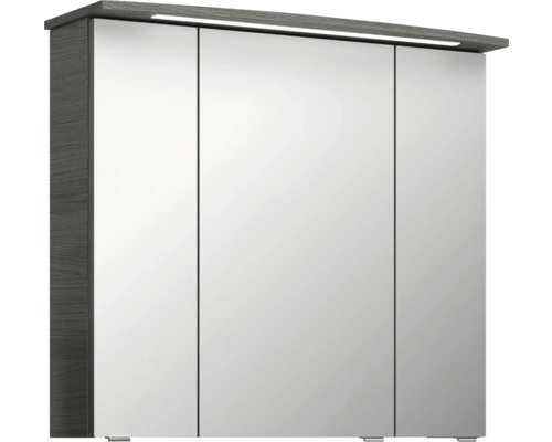 Zrcadlová skříňka se třemi dvířky a osvětlením