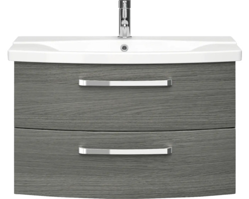 Skříňka pod umyvadlo se dvěma zásuvkami a umyvadlem