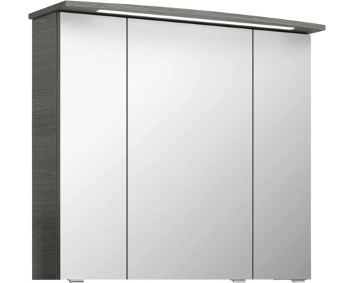 Zrcadlová skříňka se třemi dvířky a osvětlením