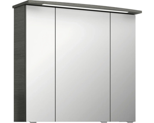 Zrcadlová skříňka se třemi dvířky a osvětlením