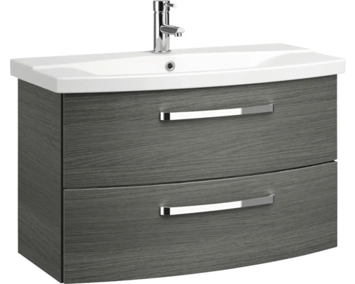 Skříňka pod umyvadlo se dvěma zásuvkami a umyvadlem na desku