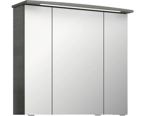 Zrcadlová skříňka se třemi dvířky a osvětlením