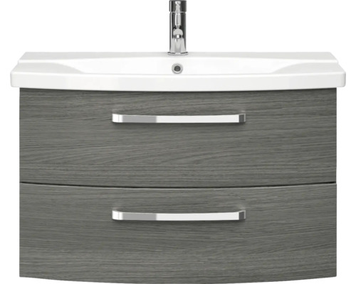 Skříňka pod umyvadlo se dvěma zásuvkami a umyvadlem