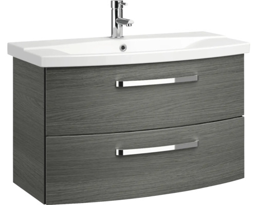 Skříňka pod umyvadlo s umyvadlem a dvěma zásuvkami