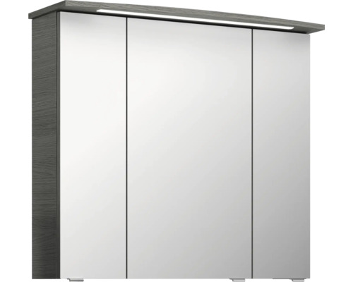 Zrcadlová skříňka se třemi dvířky a osvětlením