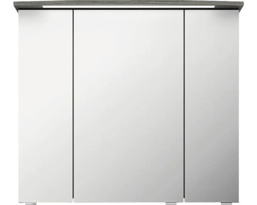 Zrcadlová skříňka se třemi dvířky a osvětlením