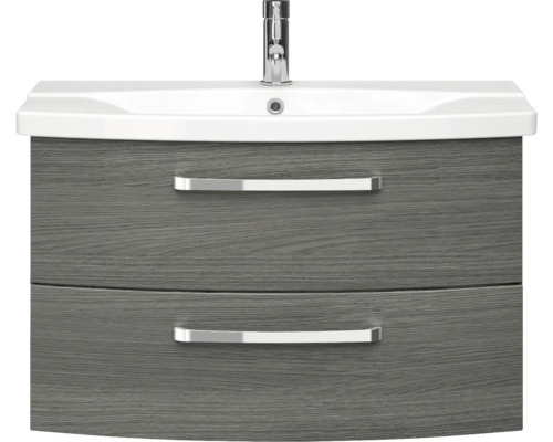 Skříňka pod umyvadlo se dvěma zásuvkami a umyvadlem na desku