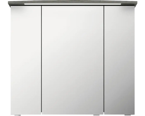 Zrcadlová skříňka se třemi dvířky a osvětlením