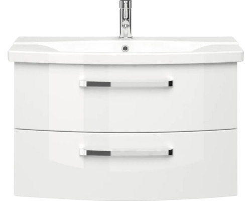 Umyvadlová skříňka se dvěma zásuvkami a baterií