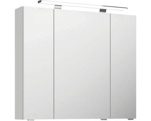 Zrcadlová skříňka se třemi dvířky a osvětlením