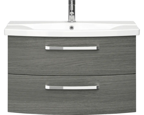 Skříňka pod umyvadlo se dvěma zásuvkami a umyvadlem na desku