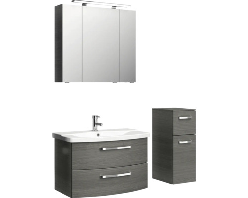 Koupelnový set s umyvadlem, zrcadlovou skříňkou a spodní skříňkou