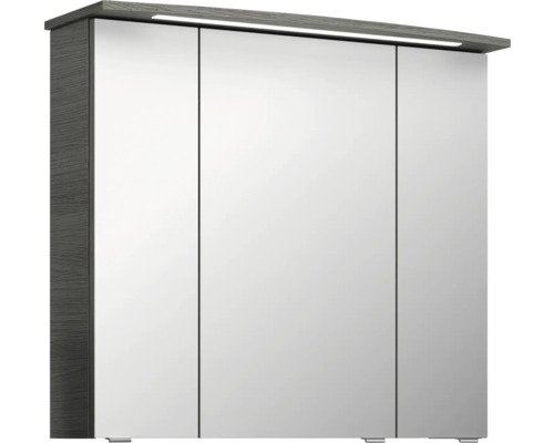 Zrcadlová skříňka se třemi dvířky a osvětlením