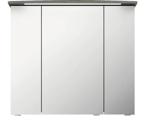 Zrcadlová skříňka se třemi dvířky a osvětlením