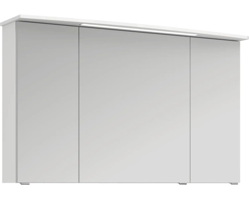 Bílá zrcadlová skříňka s osvětlením do koupelny