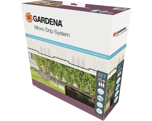 Zavlažovací sada Gardena Micro-Drip-System pro živé ploty, balení
