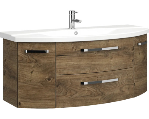 Skříňka pod umyvadlo se dvěma zásuvkami a armaturou