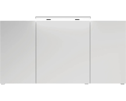 Bílá zrcadlová skříňka s osvětlením do koupelny