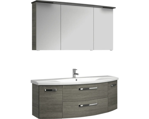 Koupelnový set s umyvadlovou skříňkou a zrcadlovou skříňkou