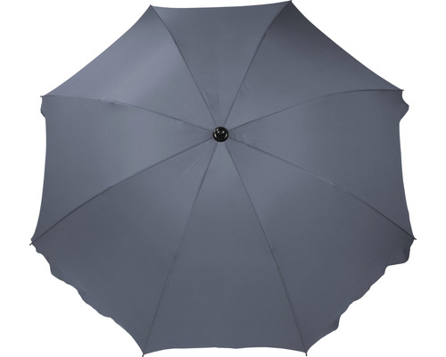 Pohled zespodu na otevřený zahradní slunečník