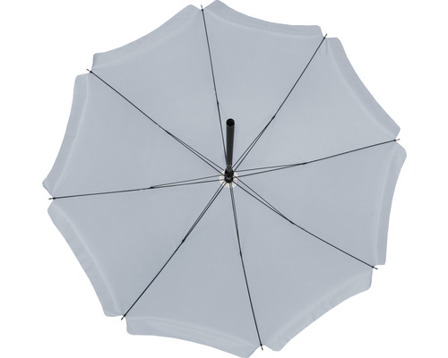 Otevřený slunečník zespodu