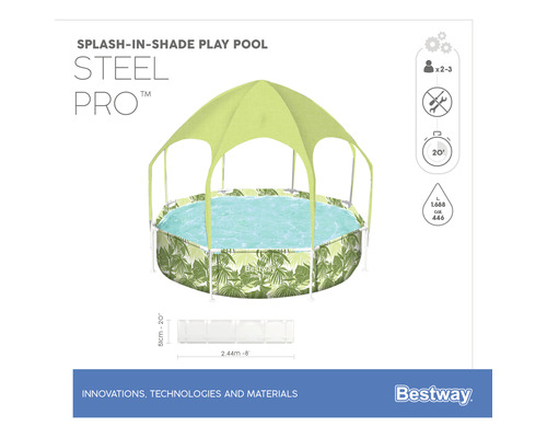 Dětský bazén Bestway se sluneční clonou