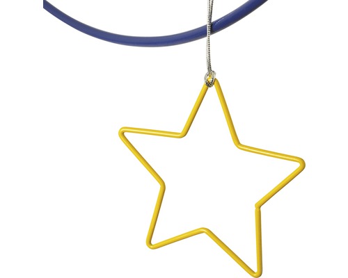 Dekorativní hvězda z kovu se zavěšením