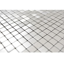 Kovová mozaika čtvercová hliník silver silk brushed
