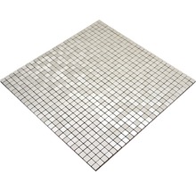 Kovová mozaika čtvercová hliník silver silk brushed