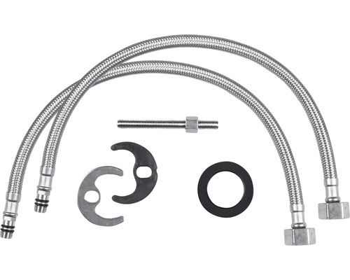 Sada přívodních hadic s upevňovacím materiálem