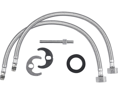 Připojovací hadice s upevňovacím materiálem