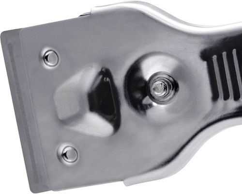 Kovová škrabka na sklo s plastovou čepelí