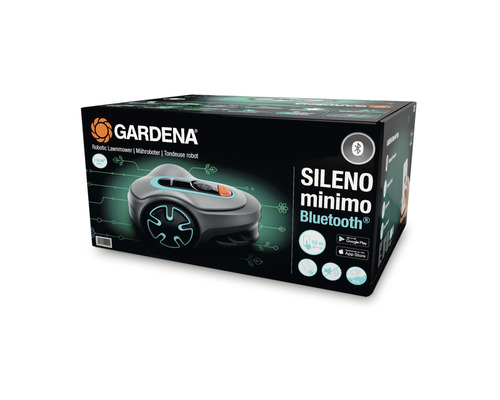 Balení robotické sekačky Gardena Sileno Minimo Bluetooth