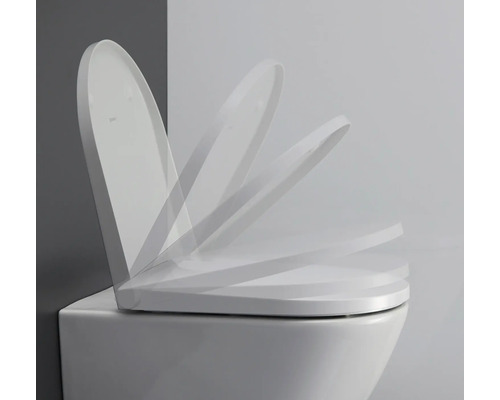 Toaletní sedátko s mechanismem pomalého zavírání na toaletě