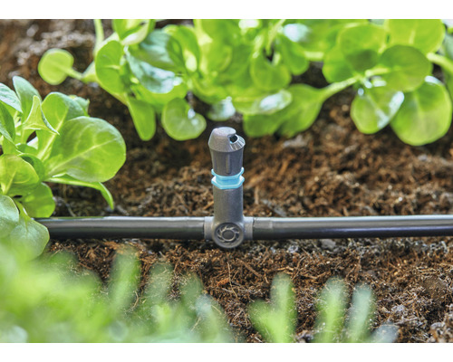 Zavlažovací systém s kapkovačem pro zavlažování rostlin na zahradě