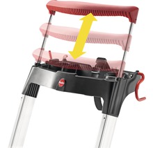 Schůdky Hailo L100 TopLine alu 8 stupňů, nosnost 150 kg