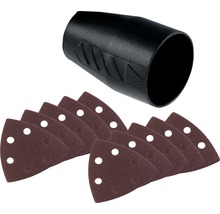 Trojúhelníkový brusný papír a adaptér vysavače pro elektrické nářadí