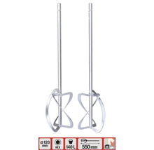 Míchadlo Ø 120 mm, délka 550 mm, šestihran