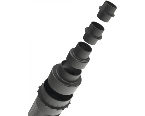 Systém odpadních trubek s trubkami a spojkami