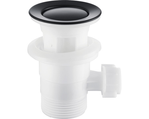 Umyvadlová výpustná souprava s černým kuželem ventilu