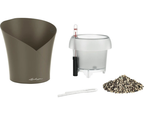 Sada květináče Lechuza Canaro s ukazatelem hladiny vody, substrátem a zavlažovacím systémem