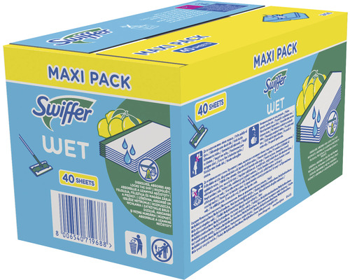 Swiffer Wet čisticí ubrousky, maxi balení, 40 kusů