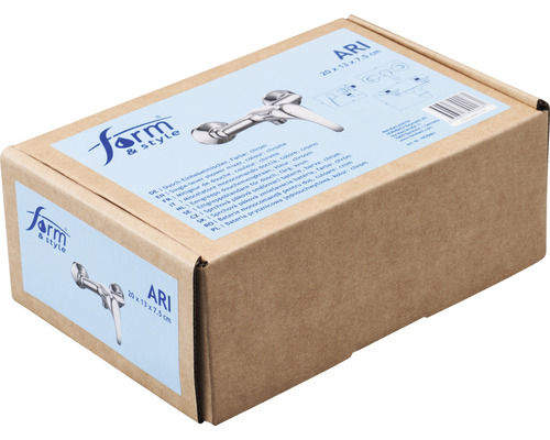 Balení sprchové baterie značky Form and Style