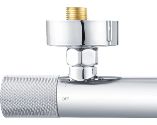 Rohový ventil s uzávěrem a zlatým závitem