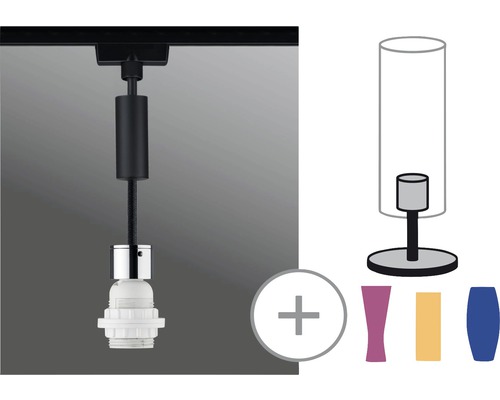 Závěsné svítidlo pro individuální konfiguraci s bodovým světlem na kolejnici