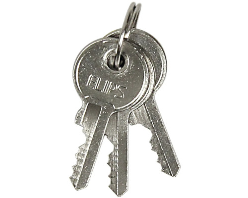 Tři klíče na kroužku na klíče